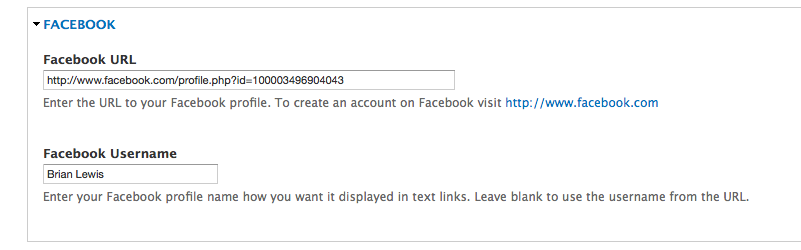 Facebook Configuration